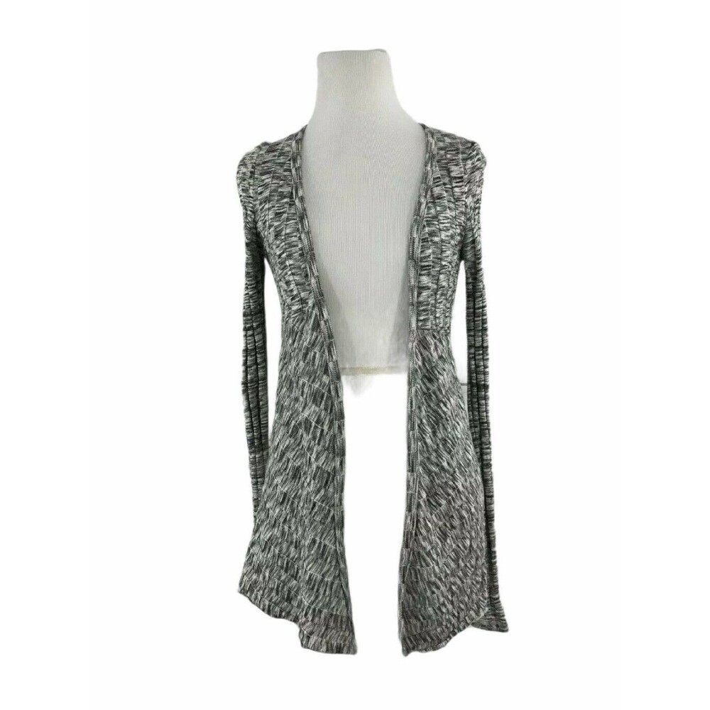 Silence + Noise Women's Sz M Gray Open Front Cardigan